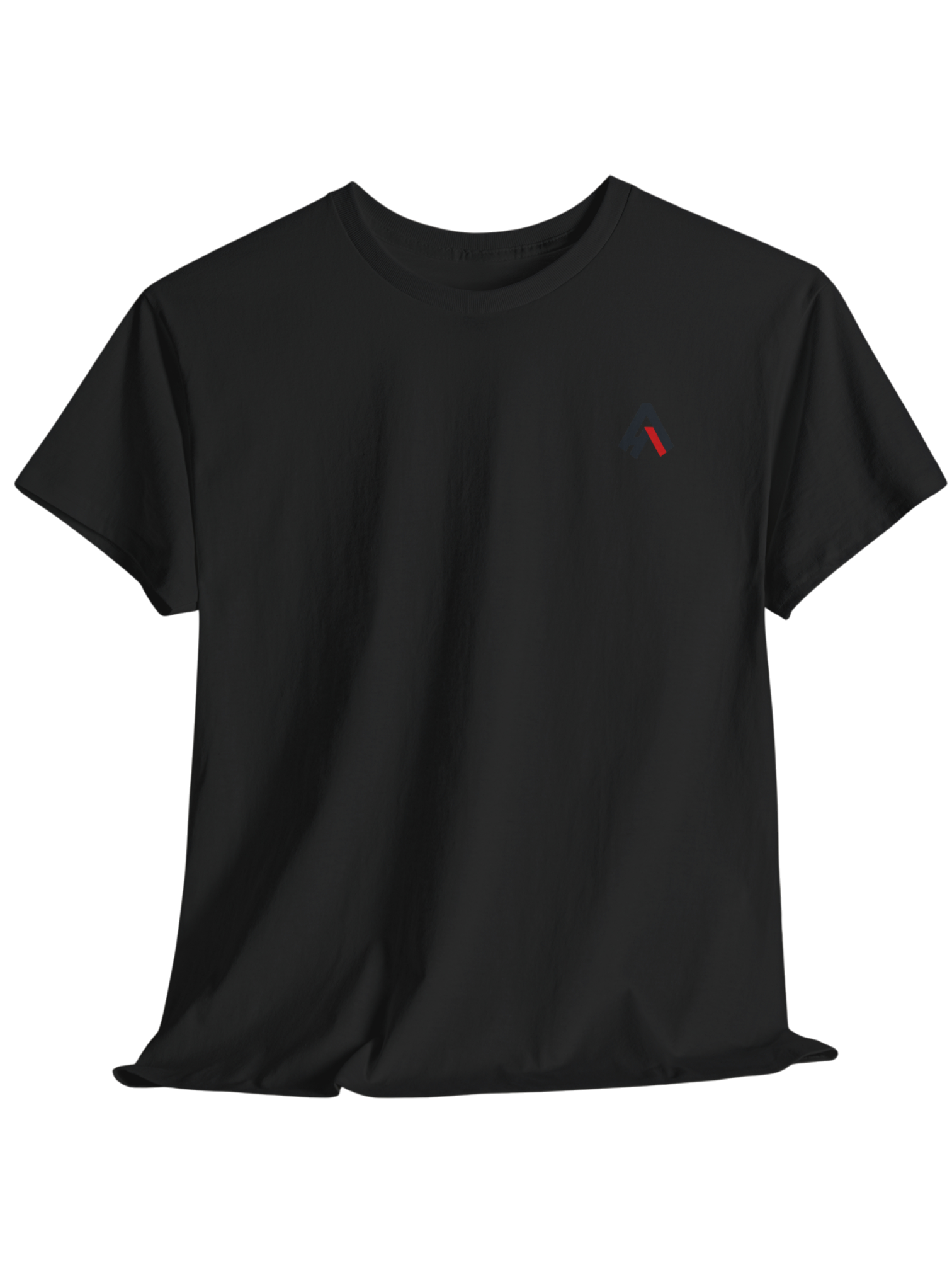 Athlo Athletics Forged in Flame T-shirt back view in black showing fiery phoenix and barbell artwork, representing strength through struggle.